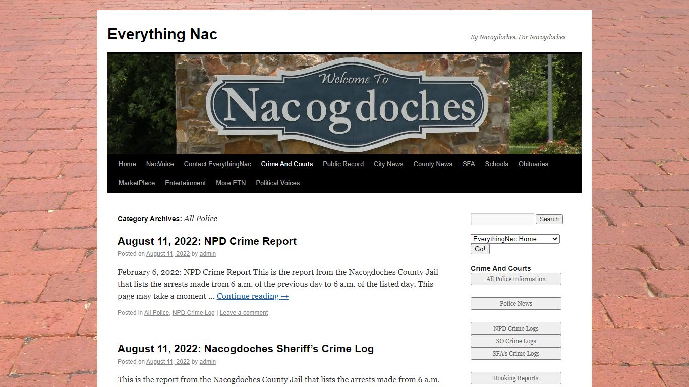 All Police | Everything Nac